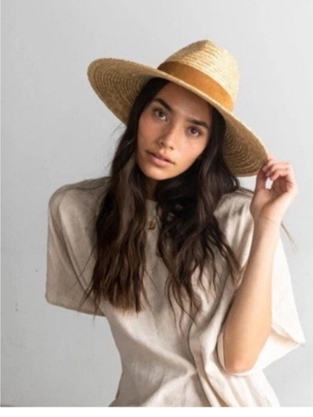 GIGI PIP Isla Straw Fedora Hat